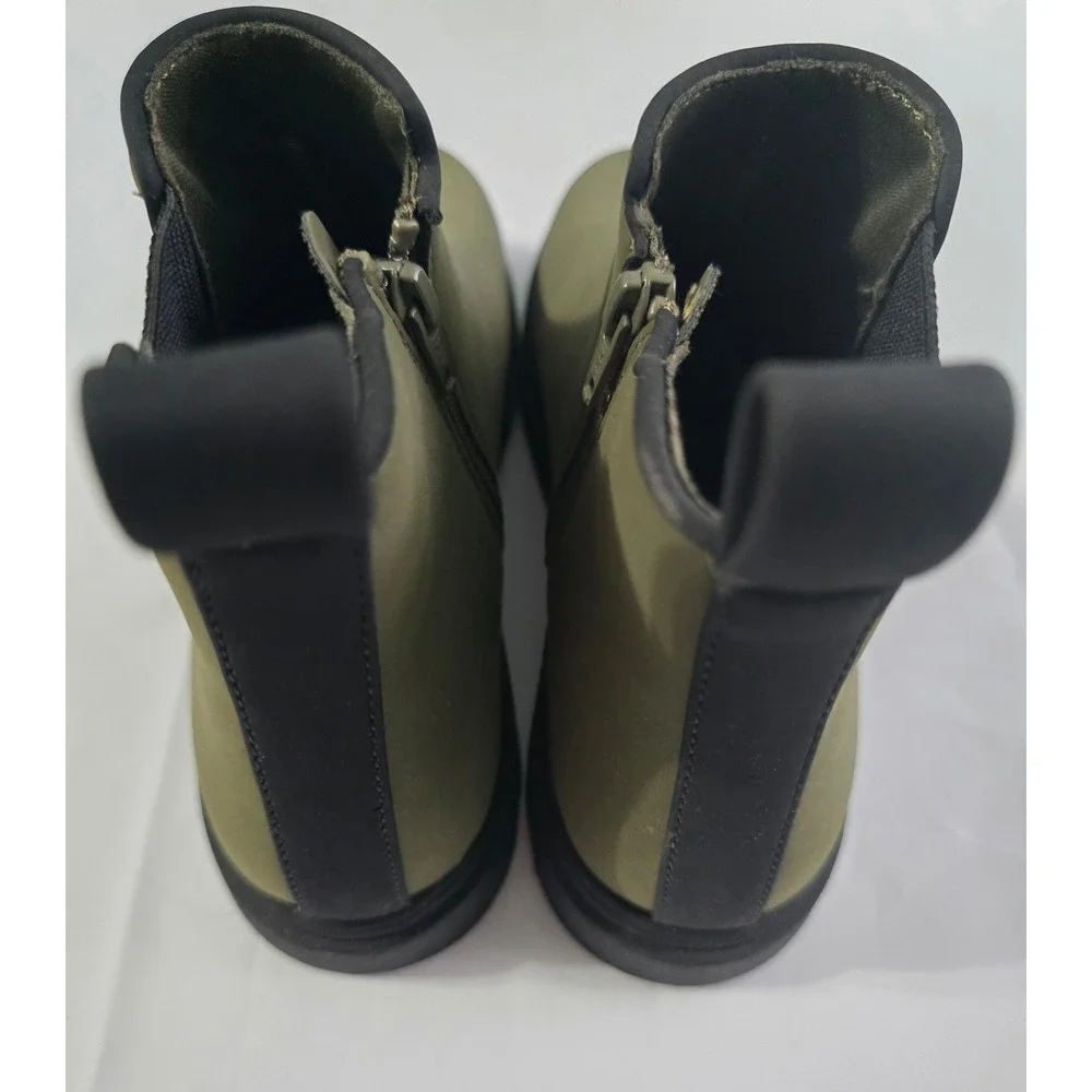 Sonoma Goods For Life Boys Rovie Olive Green Chelsea Ankle Boots Size 6 NWOT